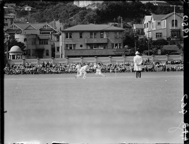 Australia plays Wellington at cricket