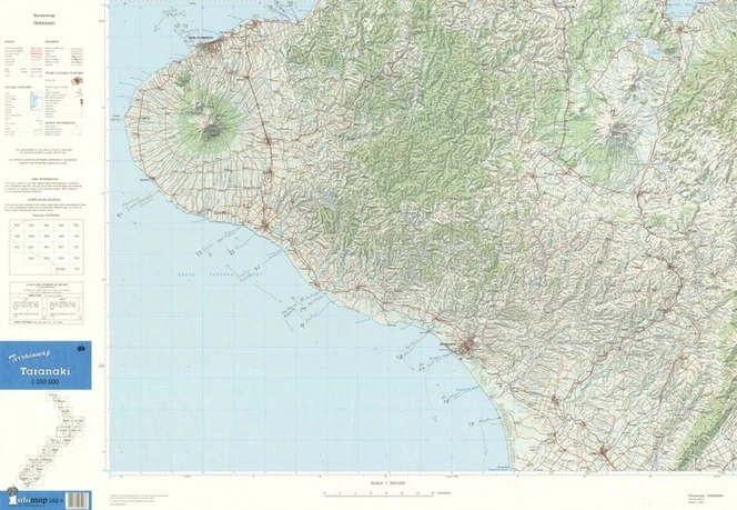 New Zealand. Department of Survey and Land Information : Terrain Map Taranaki [map with ms annotations]. Second edition, 1987