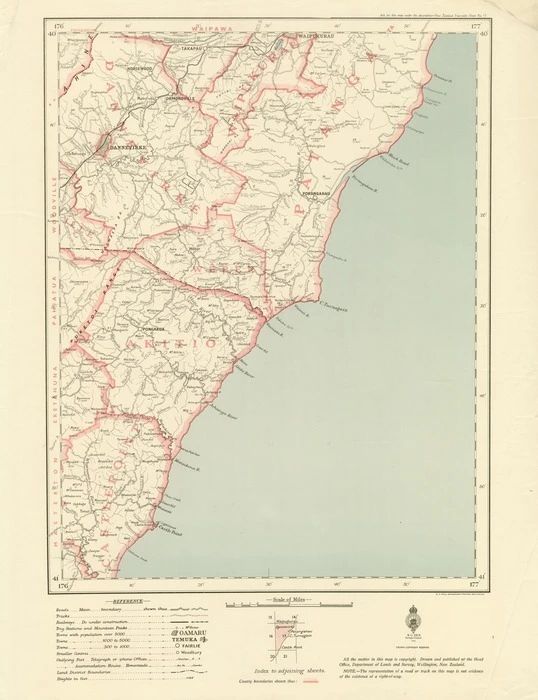 New Zealand. Department of Lands and Survey : New Zealand Four-mile Sheet No 17 [map]. 1945