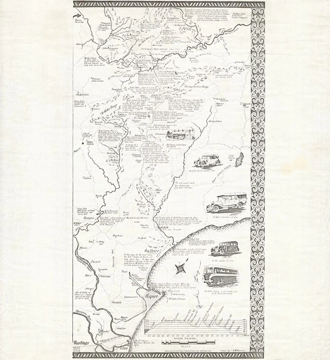 Pictorial Publications Ltd : [tourist map of Hawke's Bay][facsimile]. [ca 1950s]