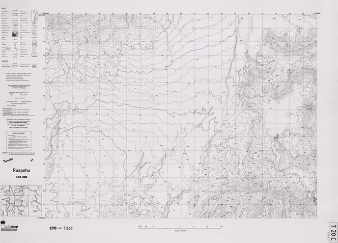 Topoplot 270-T20C Ruapehu - Contour