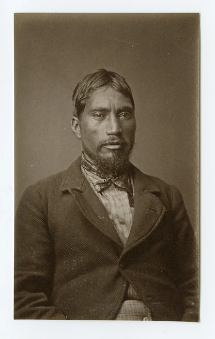 American Photo Company (Auckland) fl 1870s : [Unidentified Maori man]