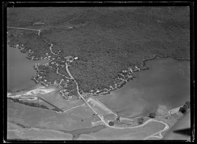 Rangitoto and Mototapu Islands, Auckland, with Islington Bay and Gardiner Gap