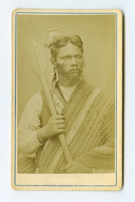 American Photo Company (Auckland) fl 1870s : [Unidentified Maori man]