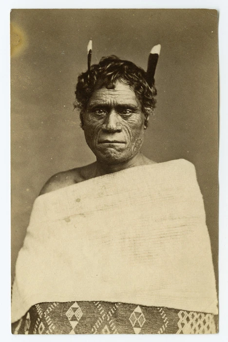 American Photo Company (Auckland) fl 1870s : [Unidentified Maori man]