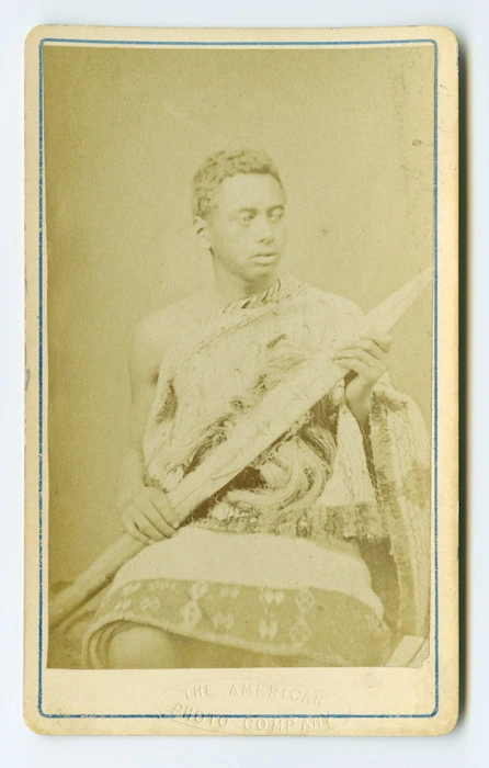 American Photo Company (Auckland) fl 1870s : [Unidentified Maori man]