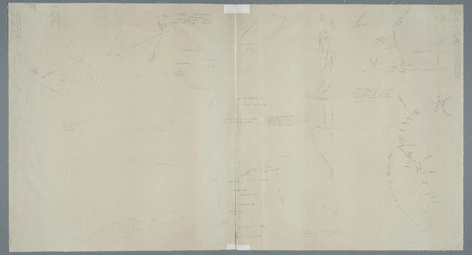 Creator unknown :[Maps and sketches of Hawkes Bay traced from manuscripts in McLean papers in Turnbull Library] [copy of ms map]. [Traced] by JDH Buchanan, 1948]. [18-?]