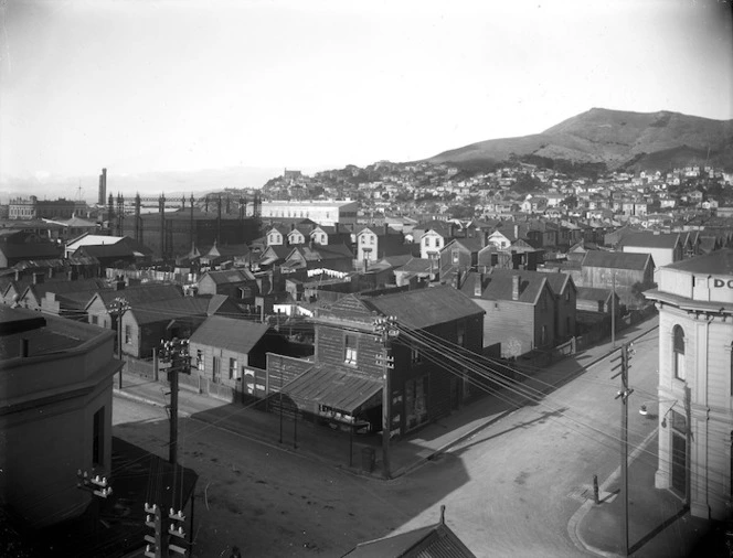 Corner of Tory and Lorne Streets and the surrounding area, Wellington