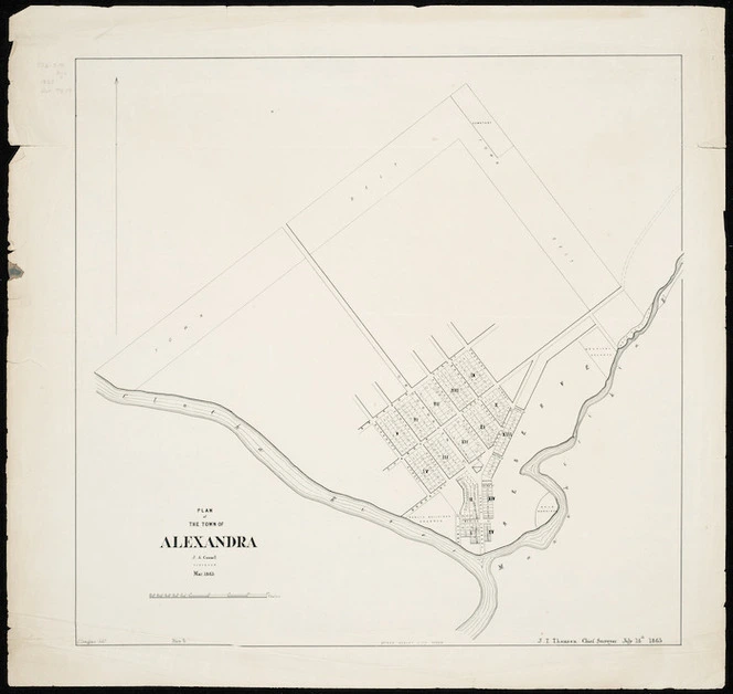 Plan of the town of Alexandra / J.A. Connell, surveyor, Mar. 1863.