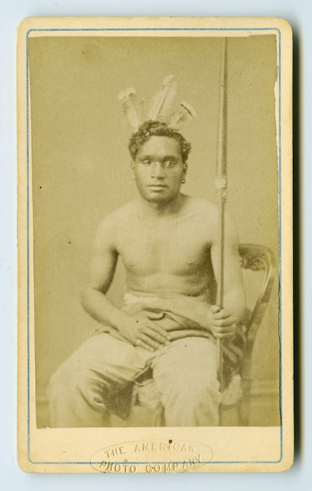 American Photo Company (Auckland) fl 1870s : [Unidentified Maori man]