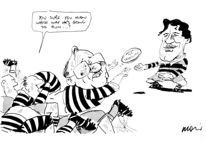 Moir, Alan :`Are you sure you know which way he's going to run...?'. Sydney Morning Herald 1996.