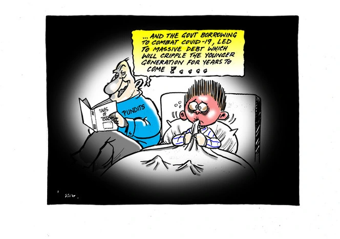 Bed time story "And the Government borrowing to combat Covid-19, led to massive debt which will cripple the younger generation for years to come!"