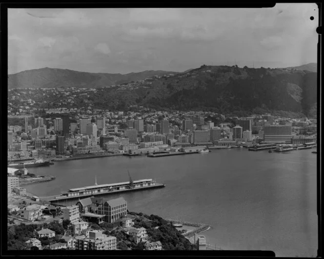 View of Wellington Harbour from Mount Victoria