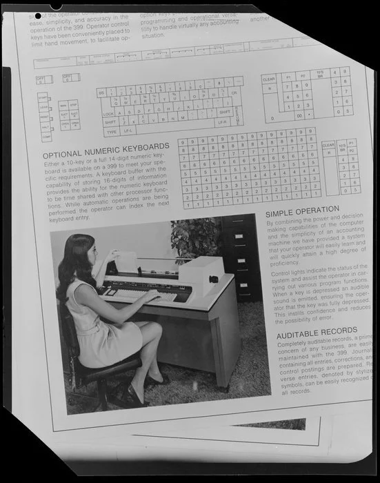 Woman working with computers in office