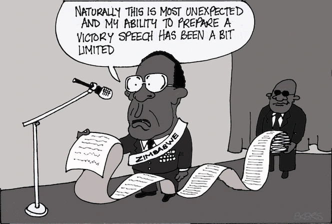 "Naturally this is most unexpected and my ability to prepare a victory speech has been a bit limited." 30 June, 2008