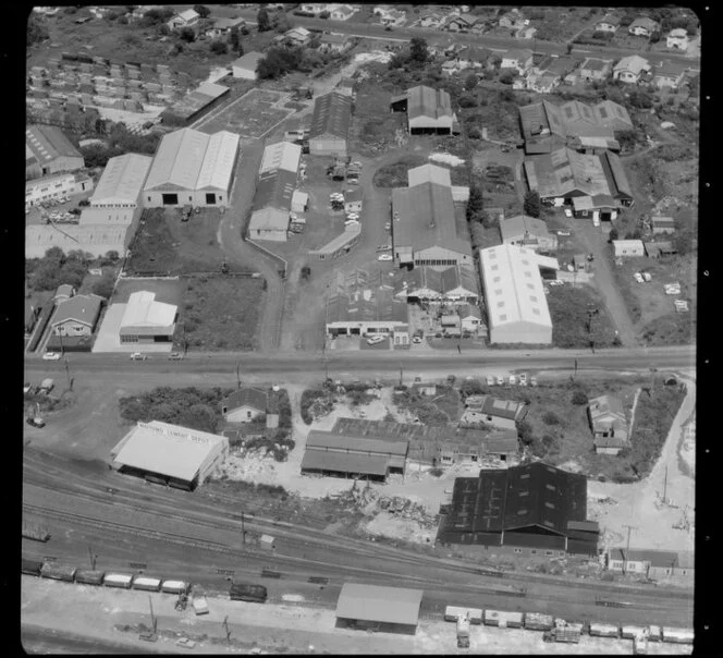 Penrose area factories, including Waitomo Cement Depot