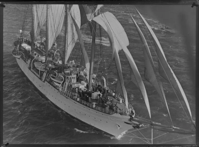 Sailing ship Esmeralda, Auckland Harbour