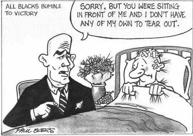 Ekers, Paul, 1961- :'Sorry, but you were sitting in front of me and I don't have any of my own to tear out.' 17 June 2002.