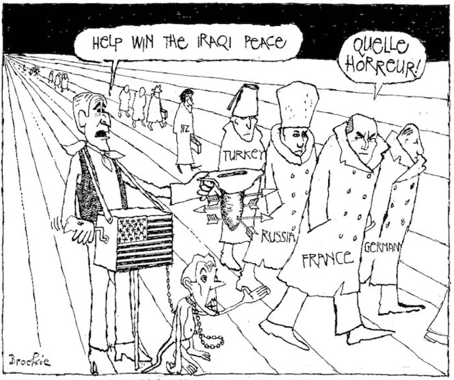 Brockie, Robert Ellison, 1932- :Help win the Iraq peace. National Business Review, 14 November, 2003.