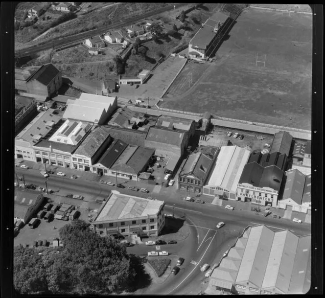 Factories, business premises, including Reevely Ellis & Collingwood Ltd, panelbeaters, Stanley Street, Auckland