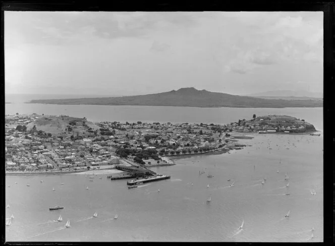 Devonport, with North head and Rangitoto