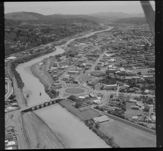 Hutt City, showing St James Church and the Public Library