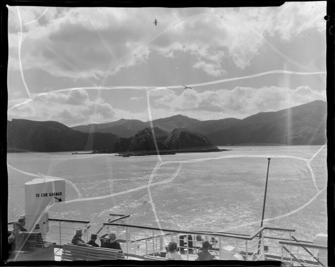 Marlborough Sounds, including Aramoana ferry and unidentified passengers