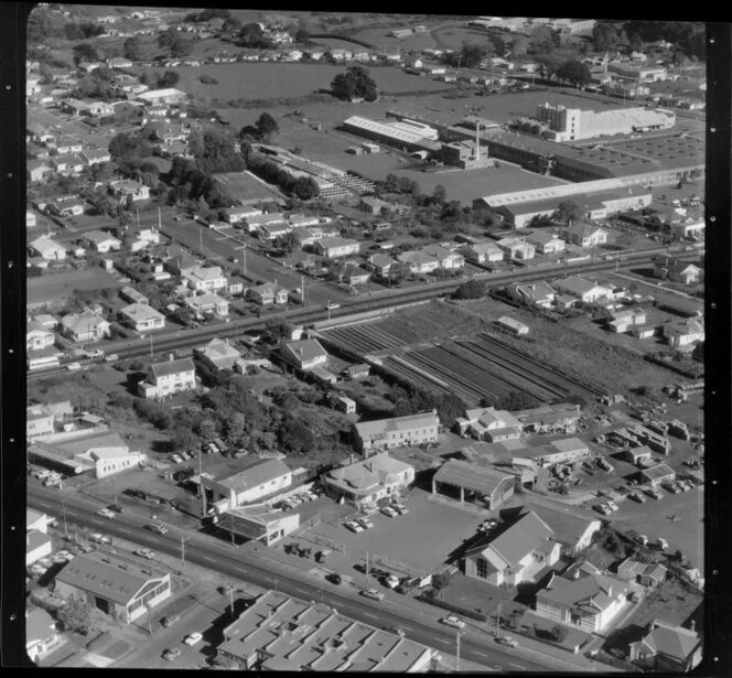 Factories and housing scenes in Auckland