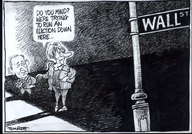 "Do you mind? We're trying to run an election down here..." 3 October, 2008