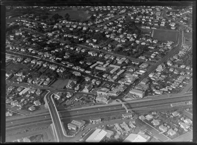 Ellerslie, Auckland, with motorway