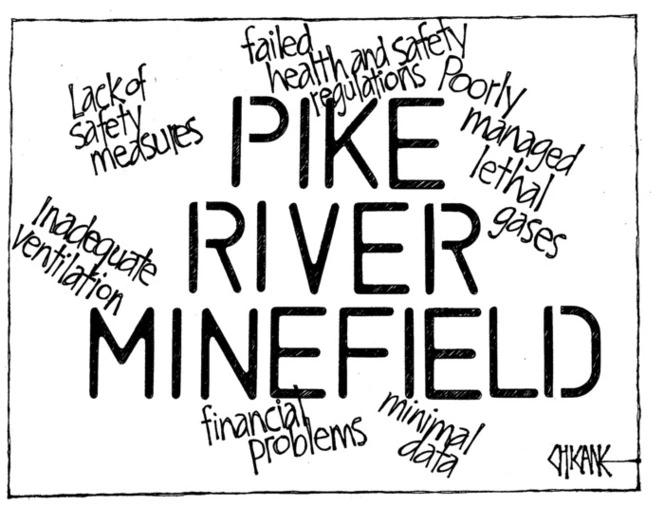 Winter, Mark 1958- :Pike River minefield. 23 July 2011