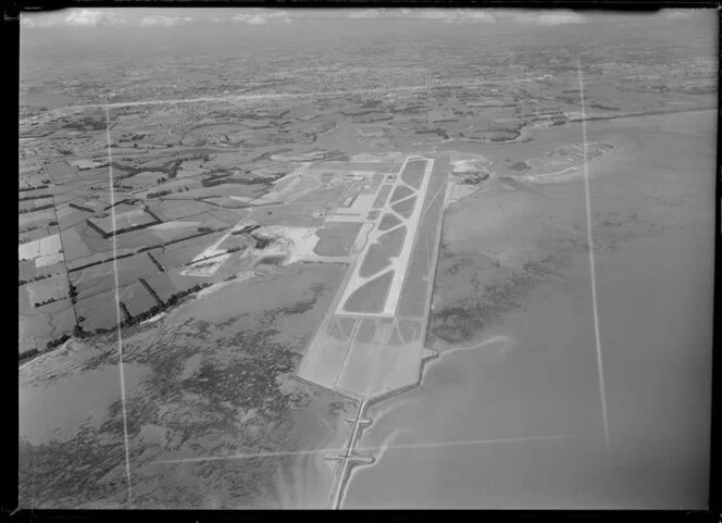 Auckland International Airport, Mangere, under construction