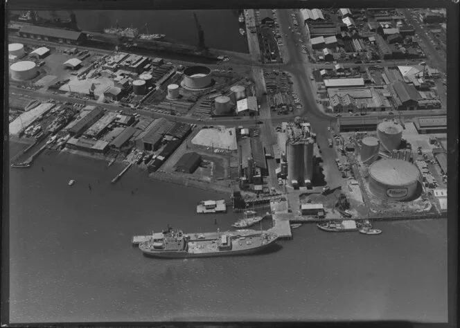 Cement Wharf, Western Viaduct, Waitemata Harbour, Auckland