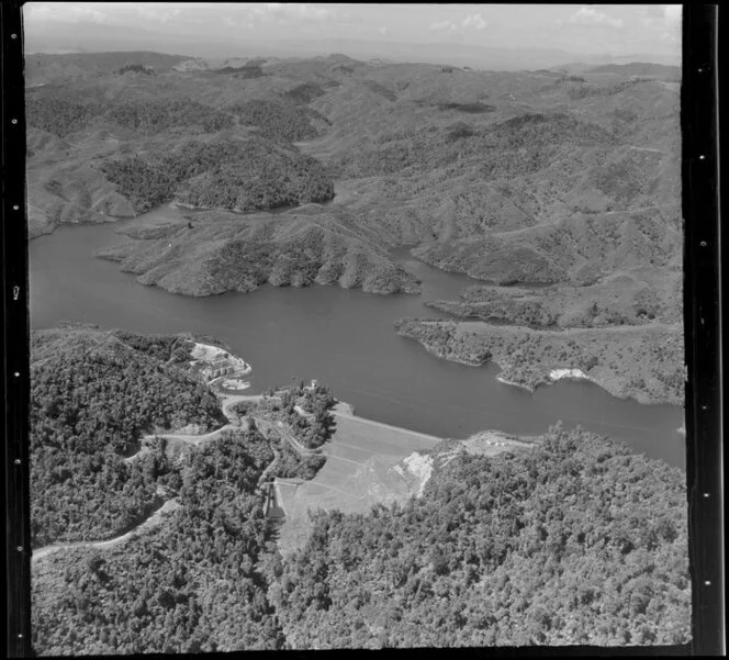 Cossey's Dam on the headwater of the Wairoa River, Hunua Ranges, Auckland Region