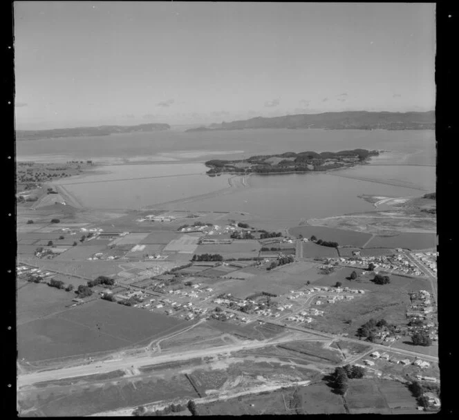 Mangere, with Puketutu Island in Manukau Harbour, Manukau City