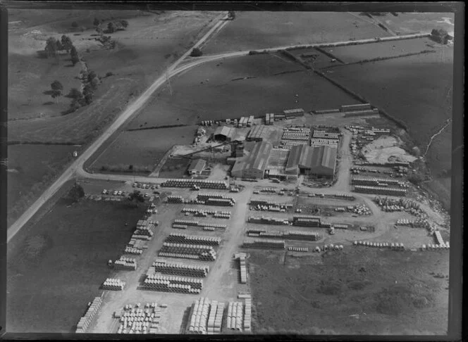 Premises of Hume Industries, concrete pipe manufacturers, Auckland