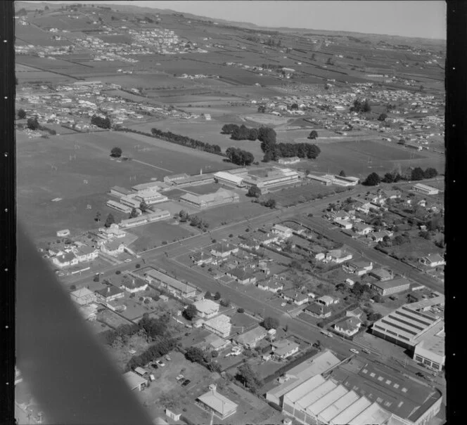 Pukekohe, Auckland, including Pukekohe High School and Bledisloe Park