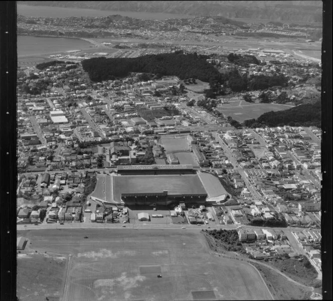 Berhampore, Wellington, including Athletic Park, looking towards Strathmore
