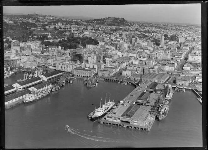 Britannia at passenger terminal, Auckland