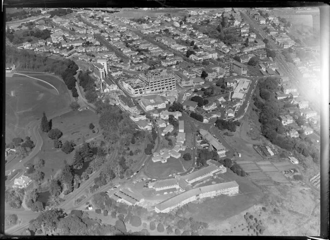 Building under construction, Auckland Hospital, Park Road, Auckland