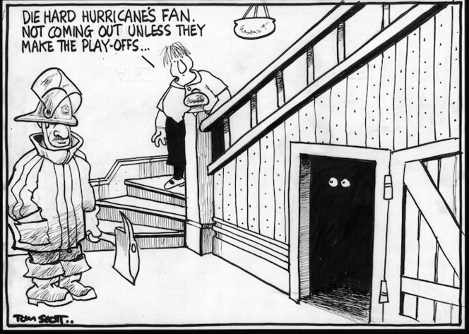 "Die hard Hurricane's fan not coming out unless they make the play-offs..." 28 April, 2005.