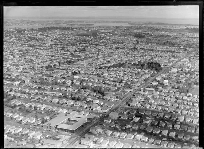 Houses and business premises surrounding Dominion Road, Balmoral, Auckland