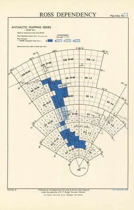 Ross Dependency. Antarctic mapping series.