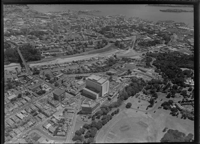 Auckland Hospital and area surrounding it, Auckland