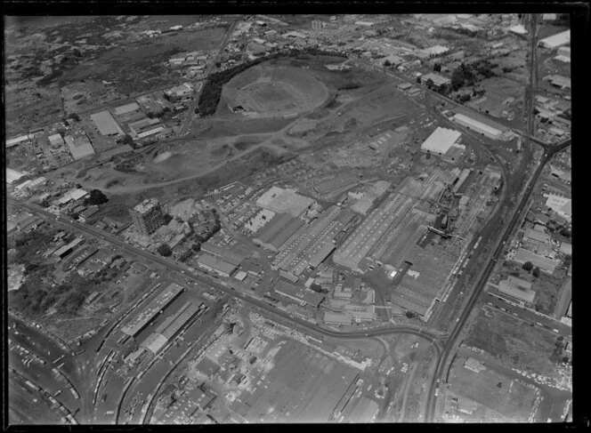 New Zealand Forest Products (NZFP) Ltd, plant, Penrose, Auckland