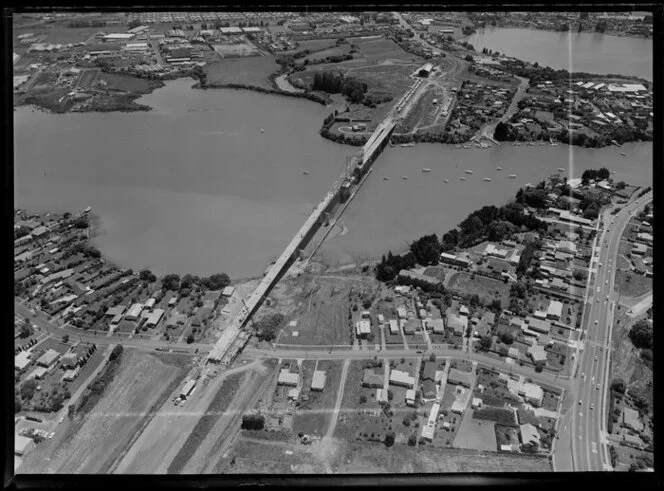 Construction of new highway and bridge, Pakuranga and Panmure, Auckland