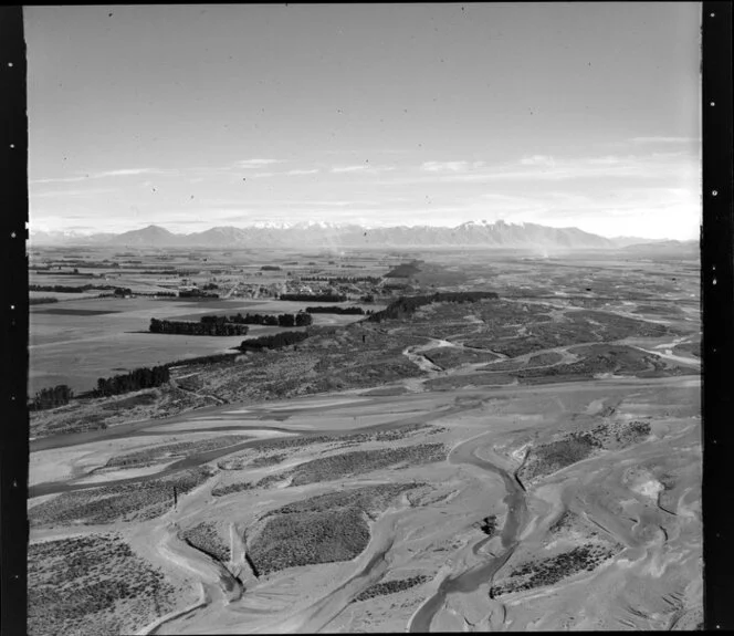 Rakaia, showing the braided Rakaia River