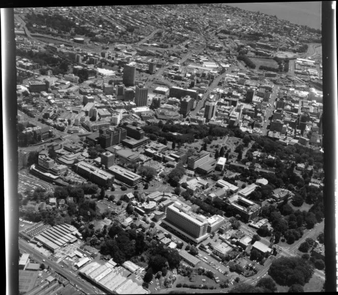 Central Auckland showing University of Auckland and Albert Park