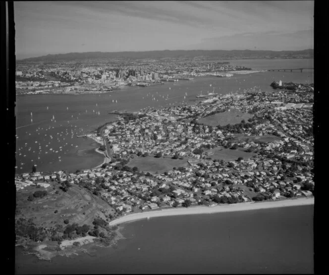 North Head and Cheltenham, toward Auckland city