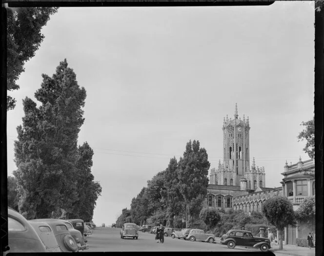 Princess Street and University buildings, Auckland